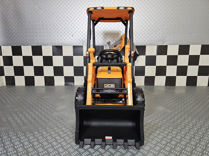 JCB Sitemaster electric children's tractor with roof 12 volt