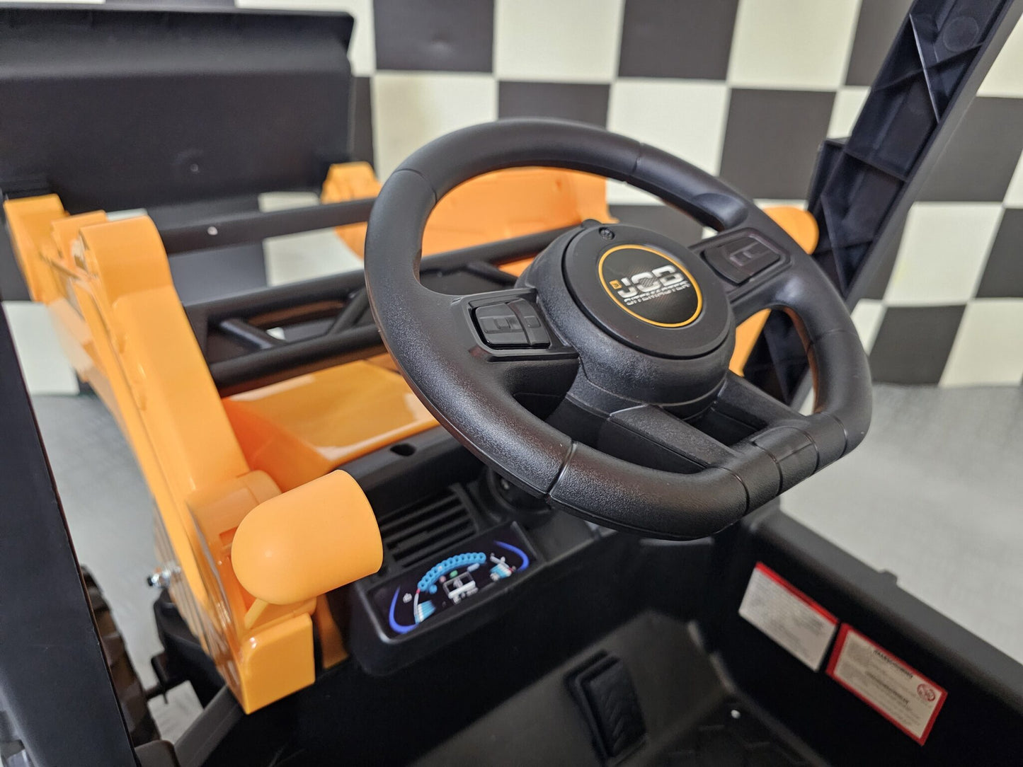 JCB Sitemaster electric children's tractor with roof 12 volt