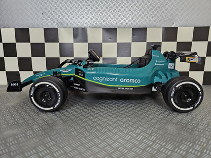 Aston Martin Formule 1 kinderauto 24 volt