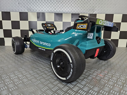 Aston Martin Formule 1 kinderauto 24 volt