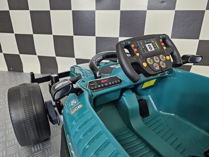 Aston Martin Formule 1 kinderauto 24 volt