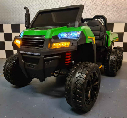 Gator Kids Jeep Farmer Truck 6x6 voor 2 kinderen 12 volt met afstandsbediening