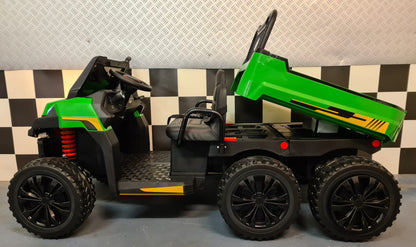 Gator Kids Jeep Farmer Truck 6x6 voor 2 kinderen 12 volt met afstandsbediening
