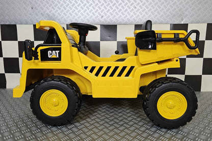 Caterpillar kinder kiepwagen 12 volt