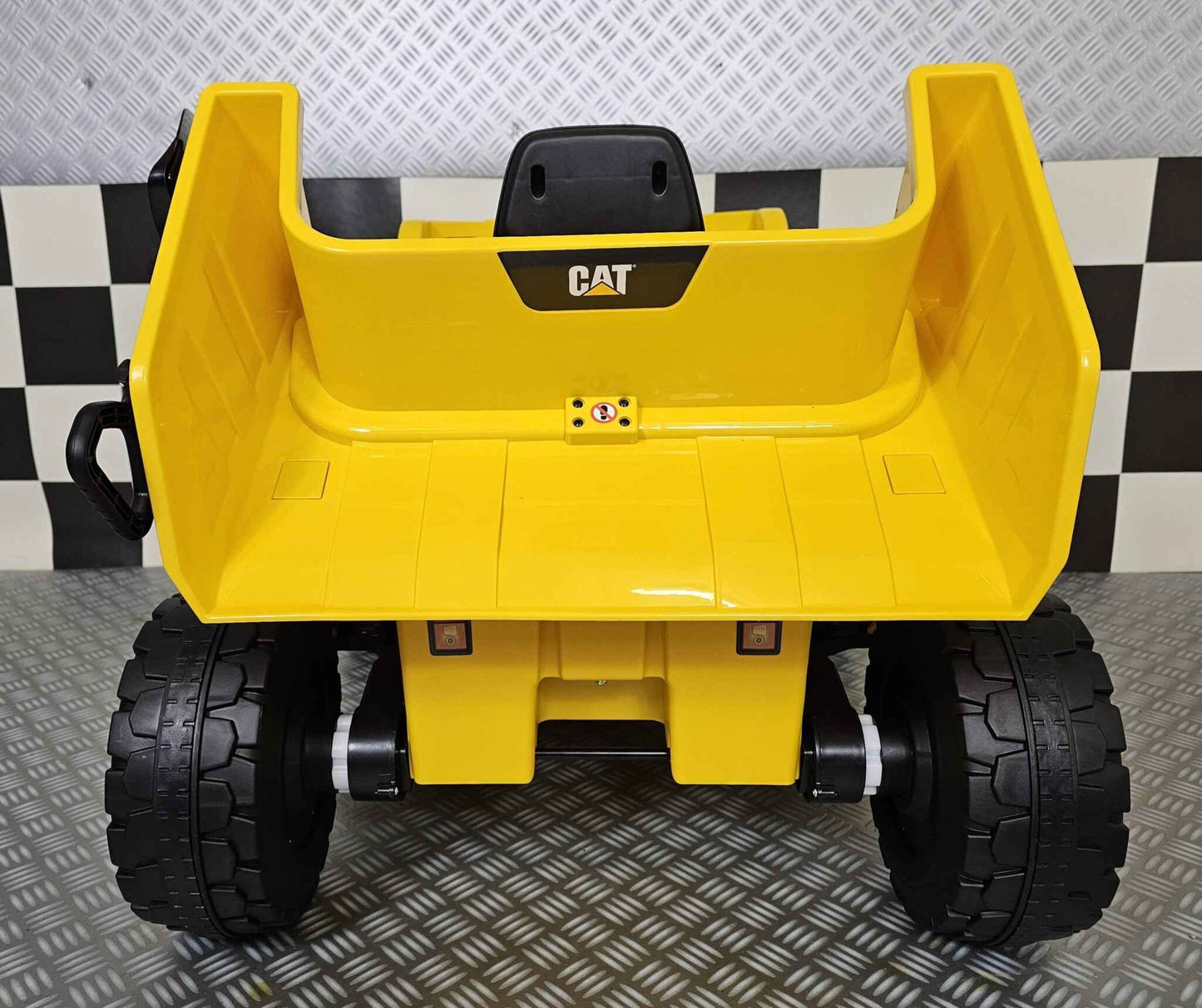 Caterpillar kinder kiepwagen 12 volt