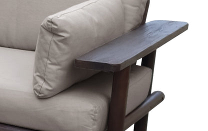 Droppery Zambra Lounge Hoekset - 3 stuks - Gevlochten Buitenkant Plat Off White -