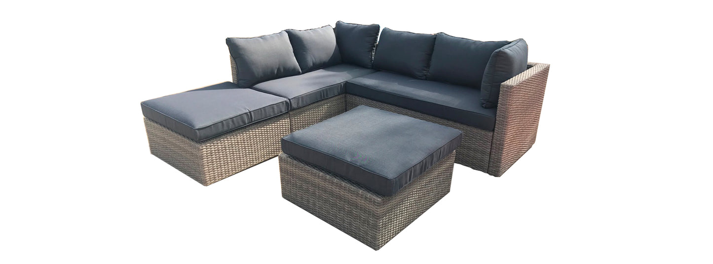 Droppery Almadia Modulo Lounge Hoekset - 4 stuks - Natuurlijk Kobo Grijs -