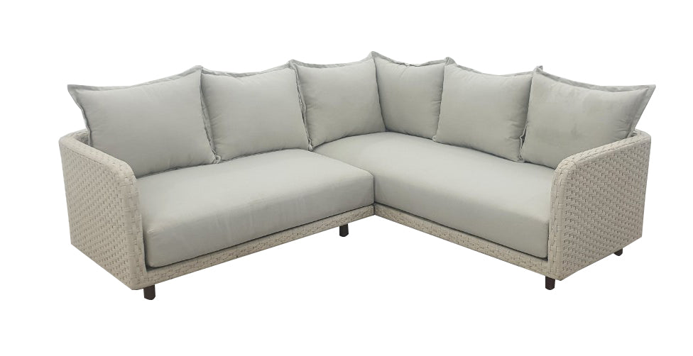 Droppery Nayan Lounge Hoekset - Staal Poeder gecoat Oester -