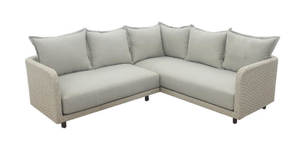 Droppery Nayan Lounge Hoekset - Staal Poeder gecoat Oester -