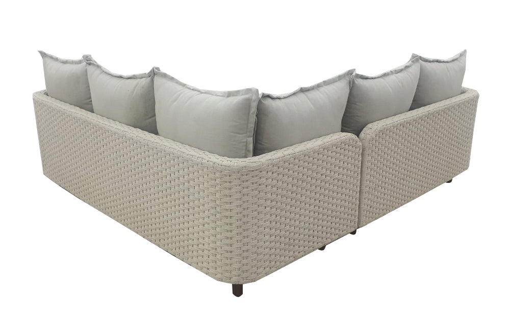 Droppery Nayan Lounge Hoekset - Staal Poeder gecoat Oester -