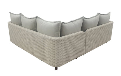 Droppery Nayan Lounge Hoekset - Staal Poeder gecoat Oester -