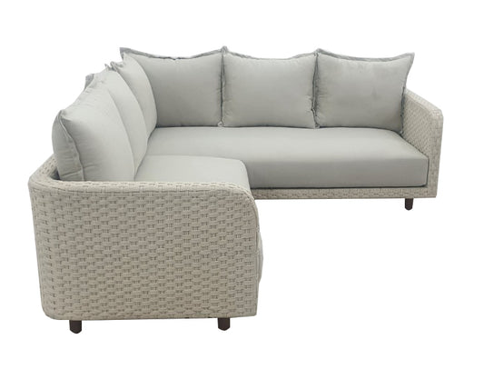 Droppery Nayan Lounge Hoekset - Staal Poeder gecoat Oester -