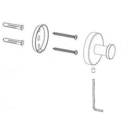 Wiesbaden Alonzo Toiletaccessoireset Gunmetal