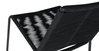 Droppery Novara Stapelbare Bijzetstoel - Staal Zwart (set van 4) - Furniture > Chairs