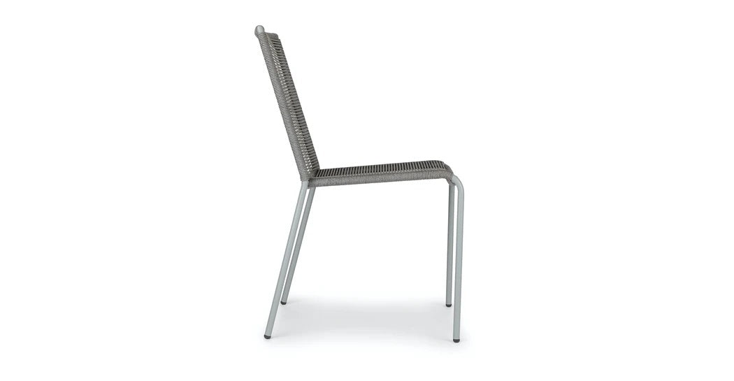 Droppery Novara Stapelbare Bijzetstoel - Staal Lichtgrijs (set van 4) -