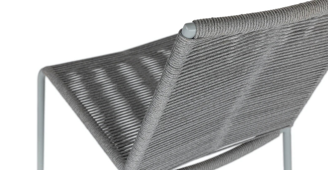 Droppery Novara Stapelbare Bijzetstoel - Staal Lichtgrijs (set van 4) -