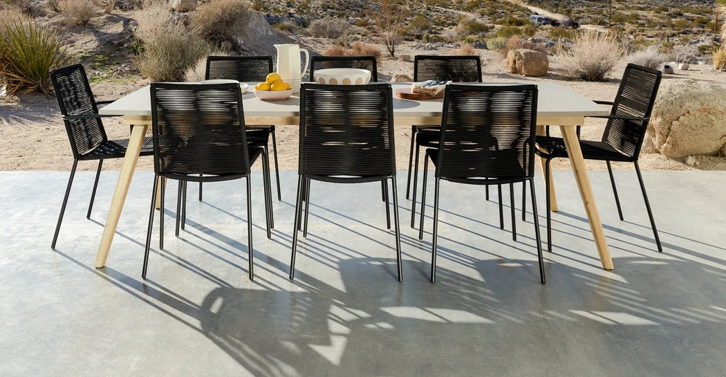 Droppery Novara Stapelbare Bijzetstoel - Staal Zwart (set van 4) - Furniture > Chairs