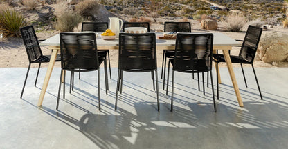 Droppery Novara Stapelbare Bijzetstoel - Staal Zwart (set van 4) - Furniture > Chairs