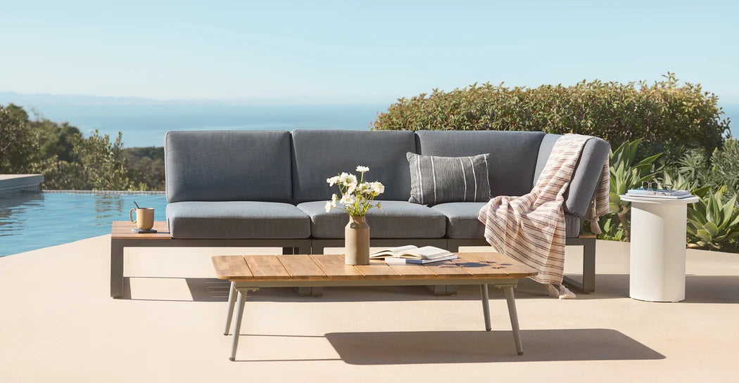 Droppery Albufeira Modulaire Lounge Hoek Set - Alu Antraciet -