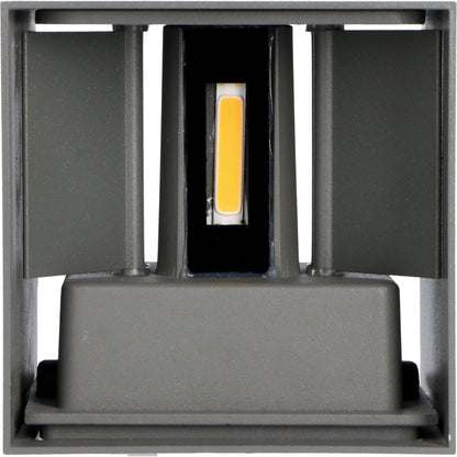 LED's Light Kubus LED Wandlamp voor buiten - Omhoog&Omlaag licht - IP65 - Antraciet