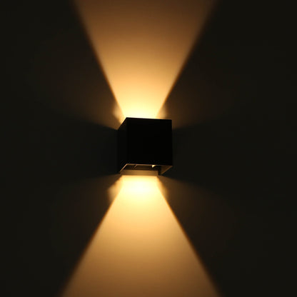 LED's Light Kubus LED Wandlamp voor buiten - Omhoog&Omlaag licht - IP65 - Antraciet