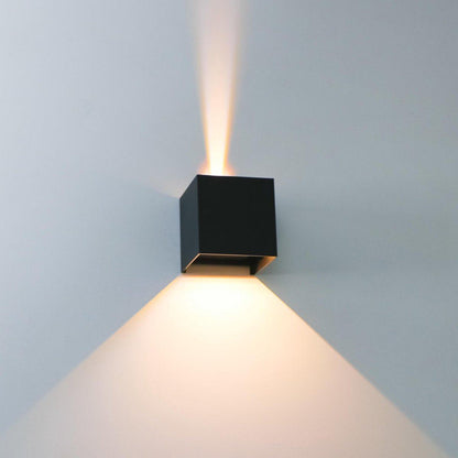 LED's Light Kubus LED Wandlamp voor buiten - Omhoog&Omlaag licht - IP65 - Zwart