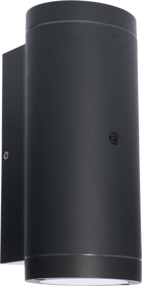 LED's Light Up & Down LED Buitenlamp met Dag/Nacht sensor - IP44 waterdicht - GU10 fitting - Model Venezia - Antraciet