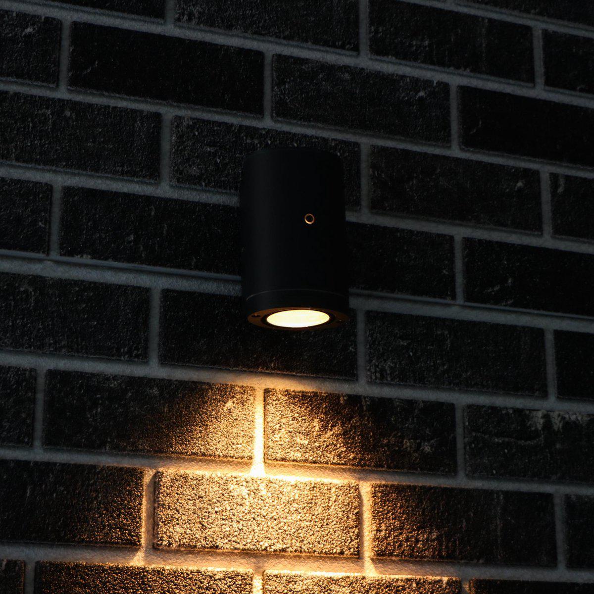 LED's Light LED Buitenlamp met sensor - IP44 waterdicht - GU10 fitting - Model Bari - Antraciet