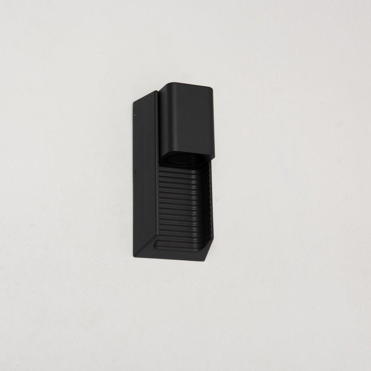 LED Muurlamp buiten met GU10 fitting - Strepen - Rimini - IP44 - Antraciet