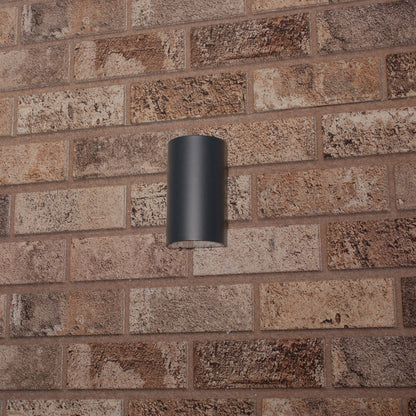 LED's Light LED Muurlamp Buiten - Halve cilinder met 2 lichtpunten - Model Siena - IP44 - Antraciet