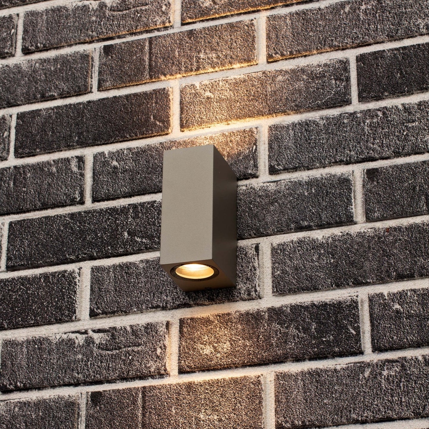 LED's Light LED Buitenlamp met GU10 fitting - Rechthoek - IP44 - Grijs - Model Milaan