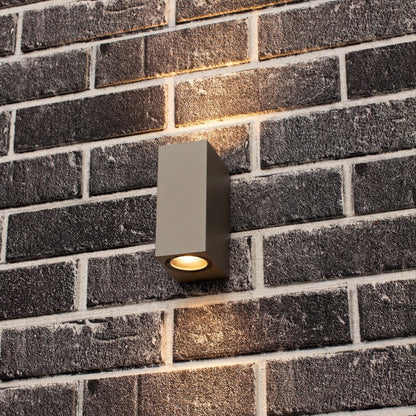LED's Light LED Buitenlamp met GU10 fitting - Rechthoek - IP44 - Grijs - Model Milaan
