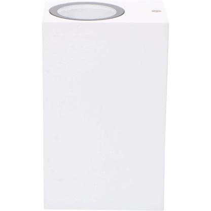 NØRD Up&Down - LED's Light LED Buitenlamp met GU10 fitting - Rechthoek - IP44 - Wit - Model Milaan