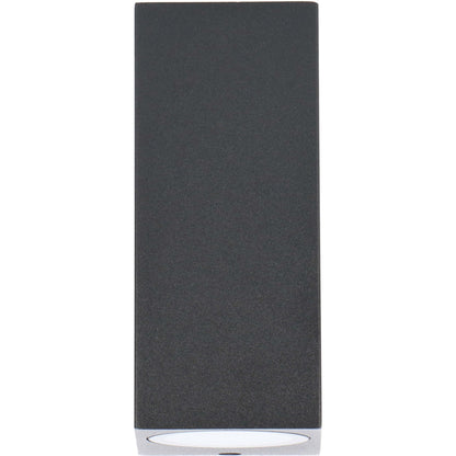 NØRD Up&Down - LED's Light LED Buitenlamp met GU10 fitting - Rechthoek - IP44 - Zwart - Model Milaan