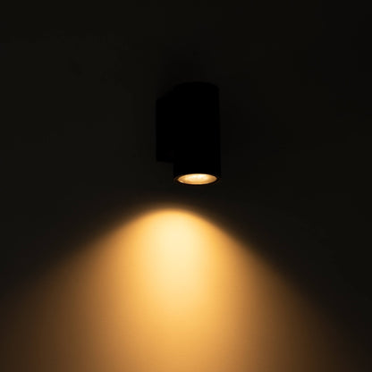 LED's Light Muurlamp voor buiten - GU10 fitting - IP44 waterbestendig - Antraciet - Model Carpi