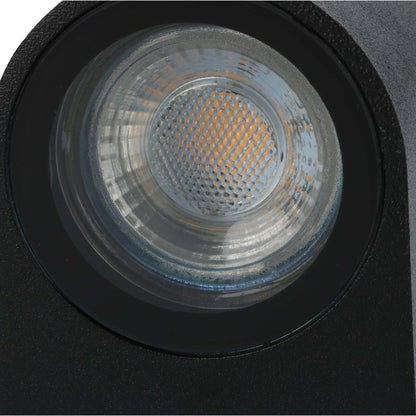 LED's Light LED Wandlamp buiten met GU10 fitting - Rond - Model San Marino - IP44 - Zwart