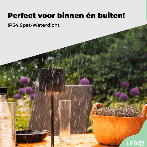 LED's Light Oplaadbare LED Tafellamp - Dimbaar via aanraking - Binnen en buiten - Wit