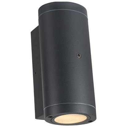 LED's Light Up & Down LED Buitenlamp met Dag/Nacht sensor - IP44 waterdicht - GU10 fitting - Model Venezia - Antraciet