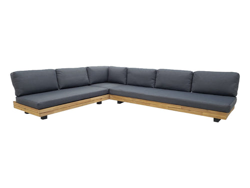 Los Angeles Lounge Hoekset - Metaal Staal Poeder gecoat Antraciet - Daza-living