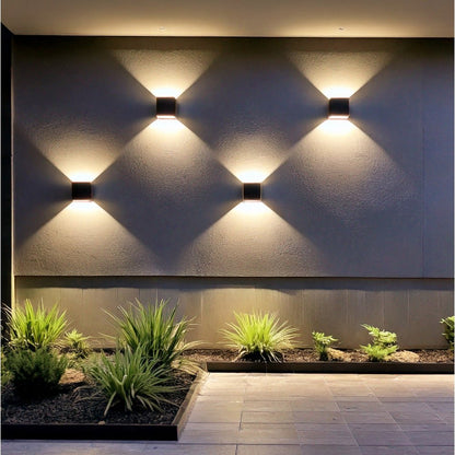 Lumo Cube Antraciet - Wandarmatuur zonder lichtbron - Excl 1xG9 - IP65