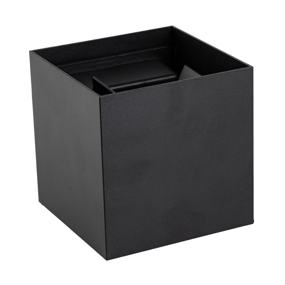 Lumo Cube Zwart - Wandarmatuur zonder lichtbron - Excl 1xG9 - IP65