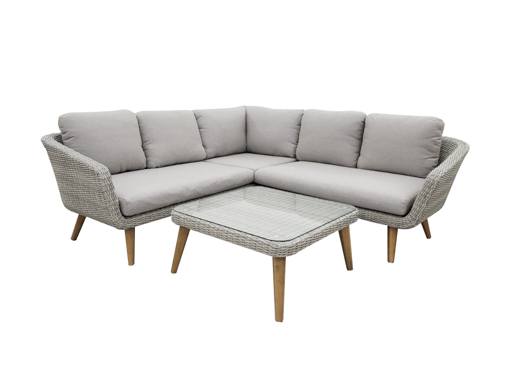 Droppery Mira Hoekset - 3 stuks - Alu Lichtgrijs -