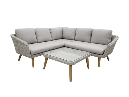 Droppery Mira Hoekset - 3 stuks - Alu Lichtgrijs -