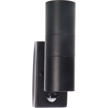 LED's Light RVS LED Buitenlamp met Bewegingssensor - 2 lichts up & down - IP44 - Zwart
