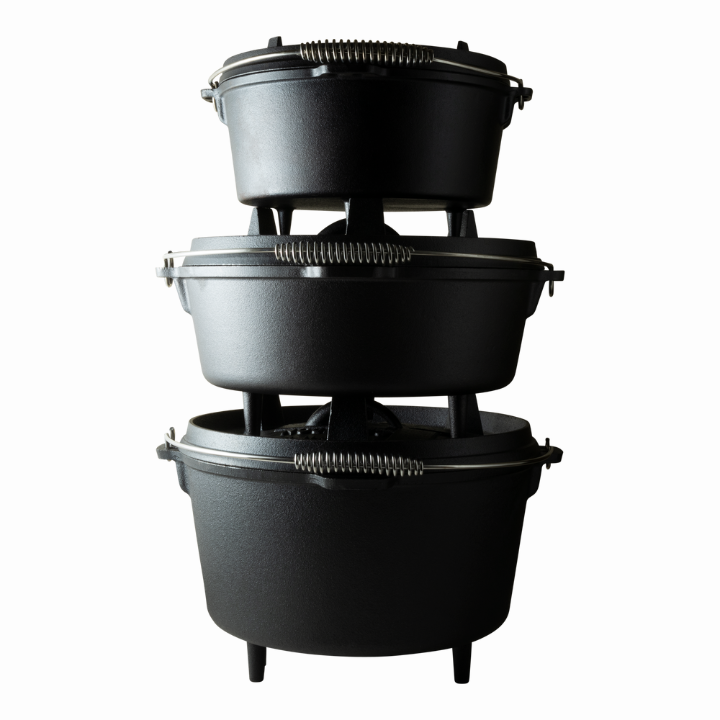 The Windmill Dutch Oven 9 quarts Met Pootjes Vuur & Rook