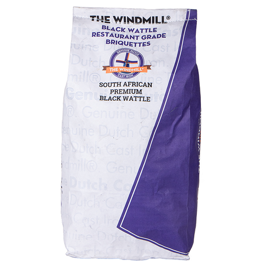 The Windmill Black Wattle Briketten Pillow Shape 6 kg Vuur & Rook