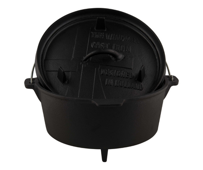 The Windmill Dutch Oven 4,5 quarts Met Pootjes Vuur & Rook