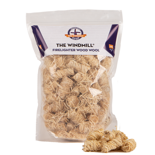 The Windmill Fire Starters / Wokkels Circa 90 stuks / 1.2 kg Vuur & Rook