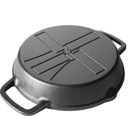 The Windmill Skillet Medium met 2 Handvaten Vuur & Rook