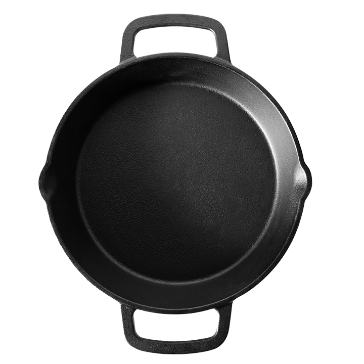 The Windmill Skillet Medium met 2 Handvaten Vuur & Rook